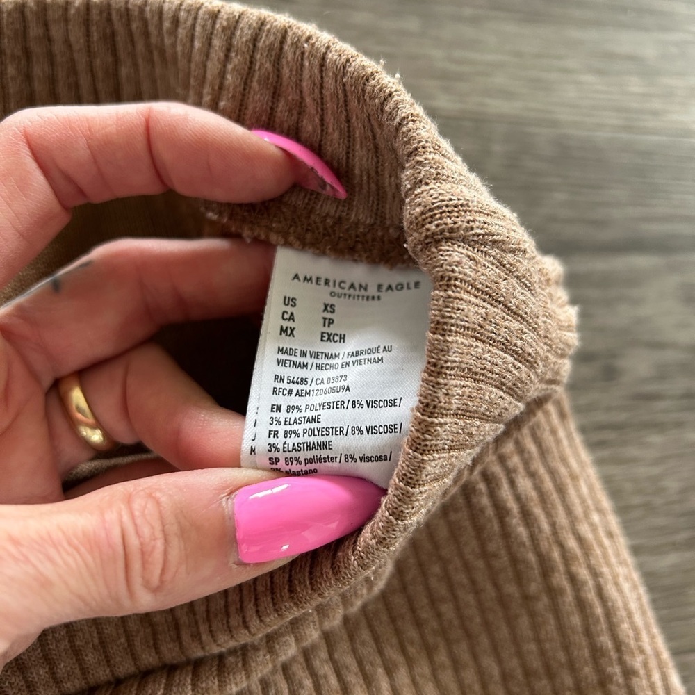 Women’s American Eagle Ribbed Knot Flare XS - Picture 3 of 7